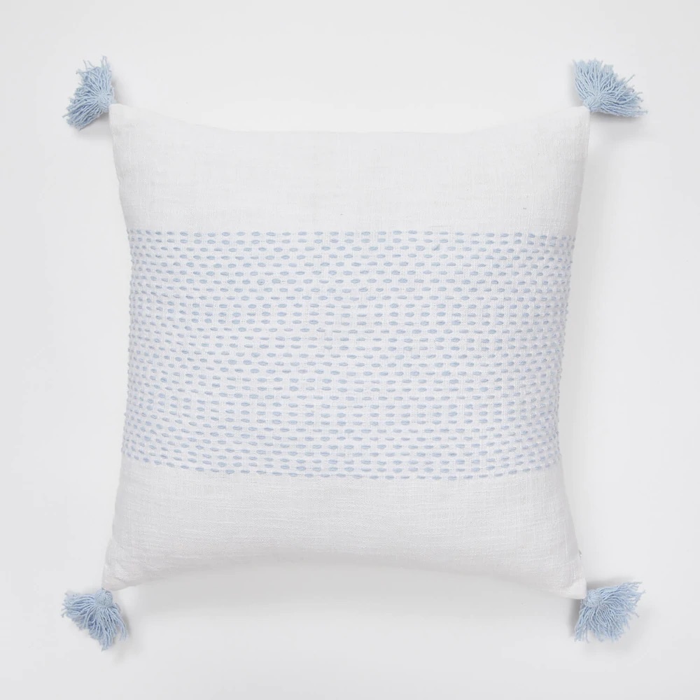 NWT Dormify Woven Tassel Pillow